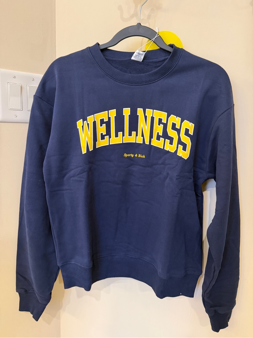 NWT Sporty & Rich Wellness Sweatshirt Small Closet Cleanout size S